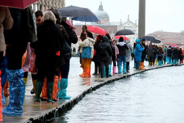 Наводнение в Венеции 2019 (20 фото)