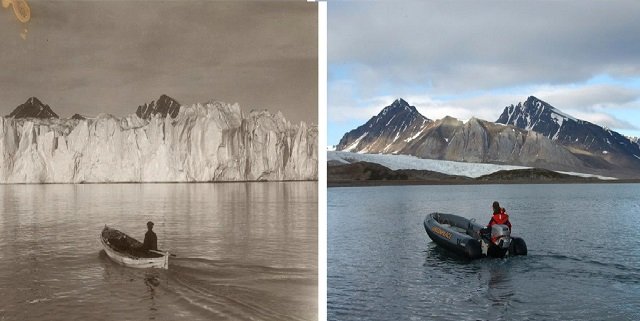 Арктика 100 лет назад и сегодня.