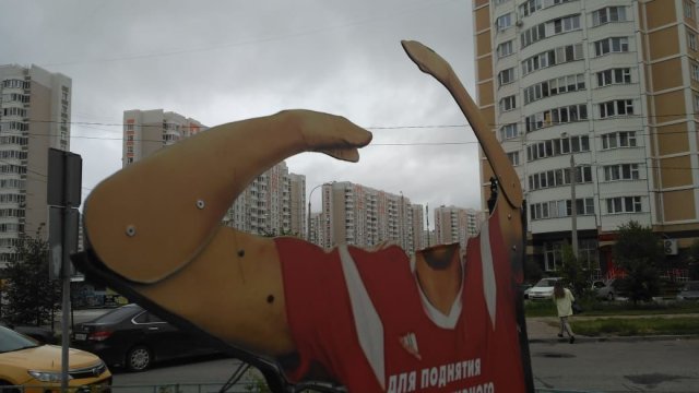 В Подольске у фигуры Артема Дзюбы оторвали голову! (фото + видео)