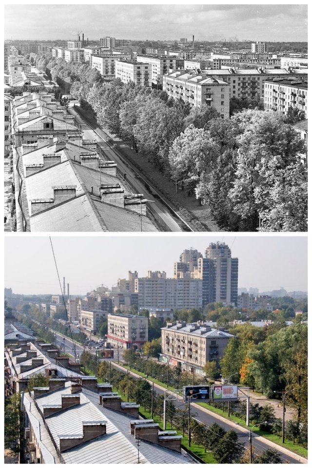 Ланское шоссе.1969 и 2019 год.