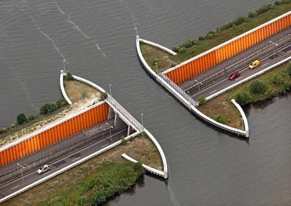 Водный мост Veluwemeer, Нидерланды