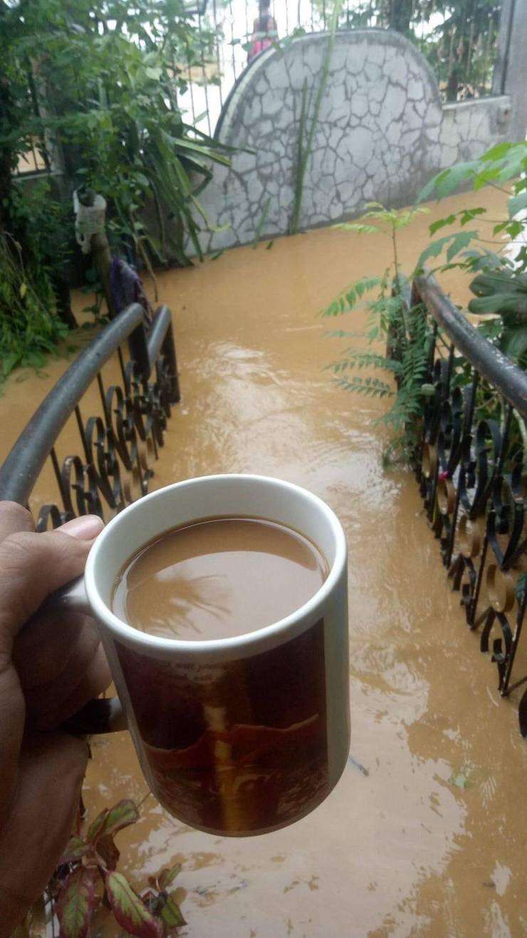 Кофе во время наводнения