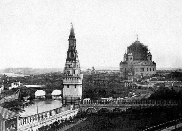 Завершение строительства храма Христа Спасителя, Москва, 1856 год.