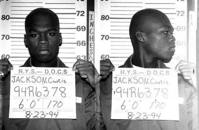 Рэппер 50 Cent, 1994 год. Тогда -19-летний бандит, осужденный за торговлю наркотиками.