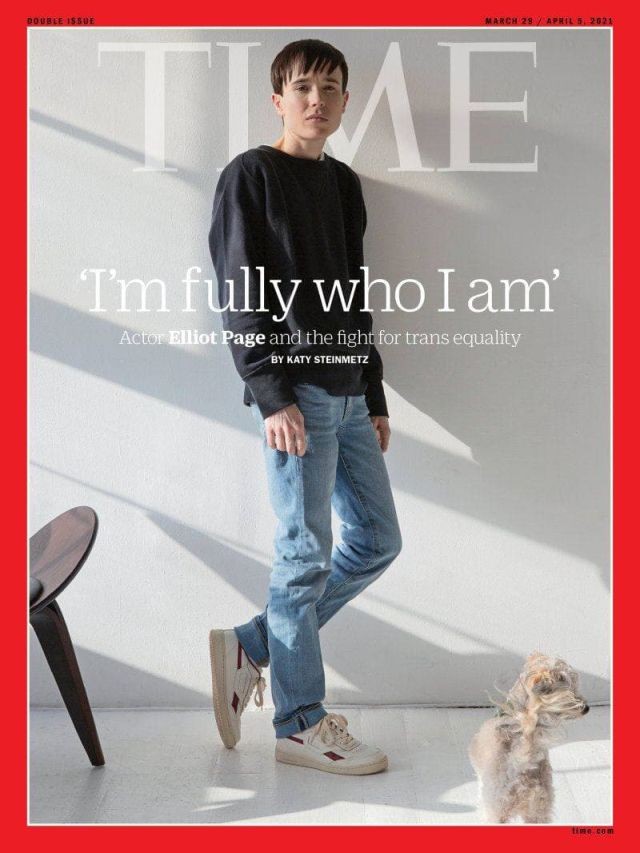 Актер Эллиот Пейдж удалил грудь и украсил обложку журнала Time (5 фото)