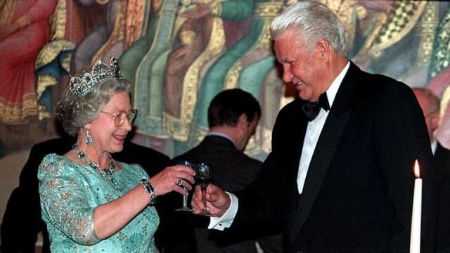 Королева Елизавета II и Борис Ельцин - Москва.1994 год.