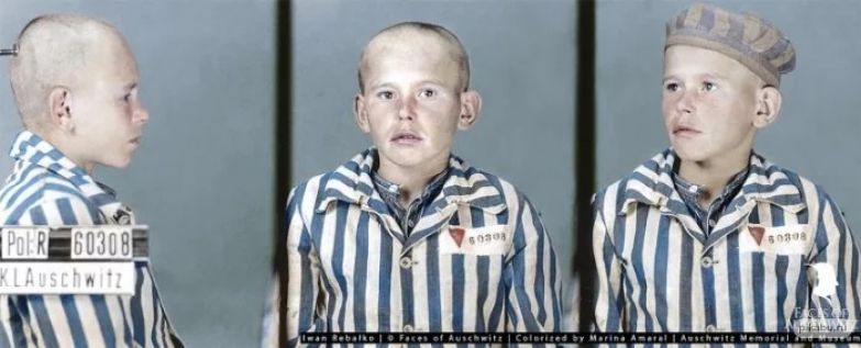 Черно-белые снимки узников Освенцима раскрасила фотограф-ретушер