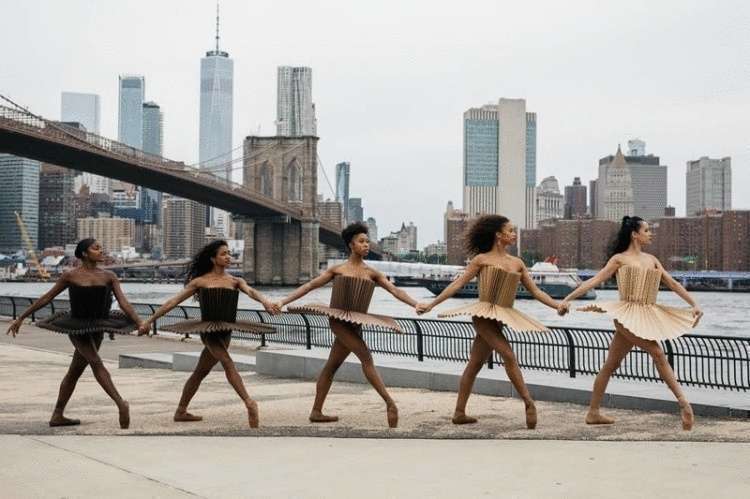 Необычный фотопроект под названием «Плие»: балерины в пачках из оригами
