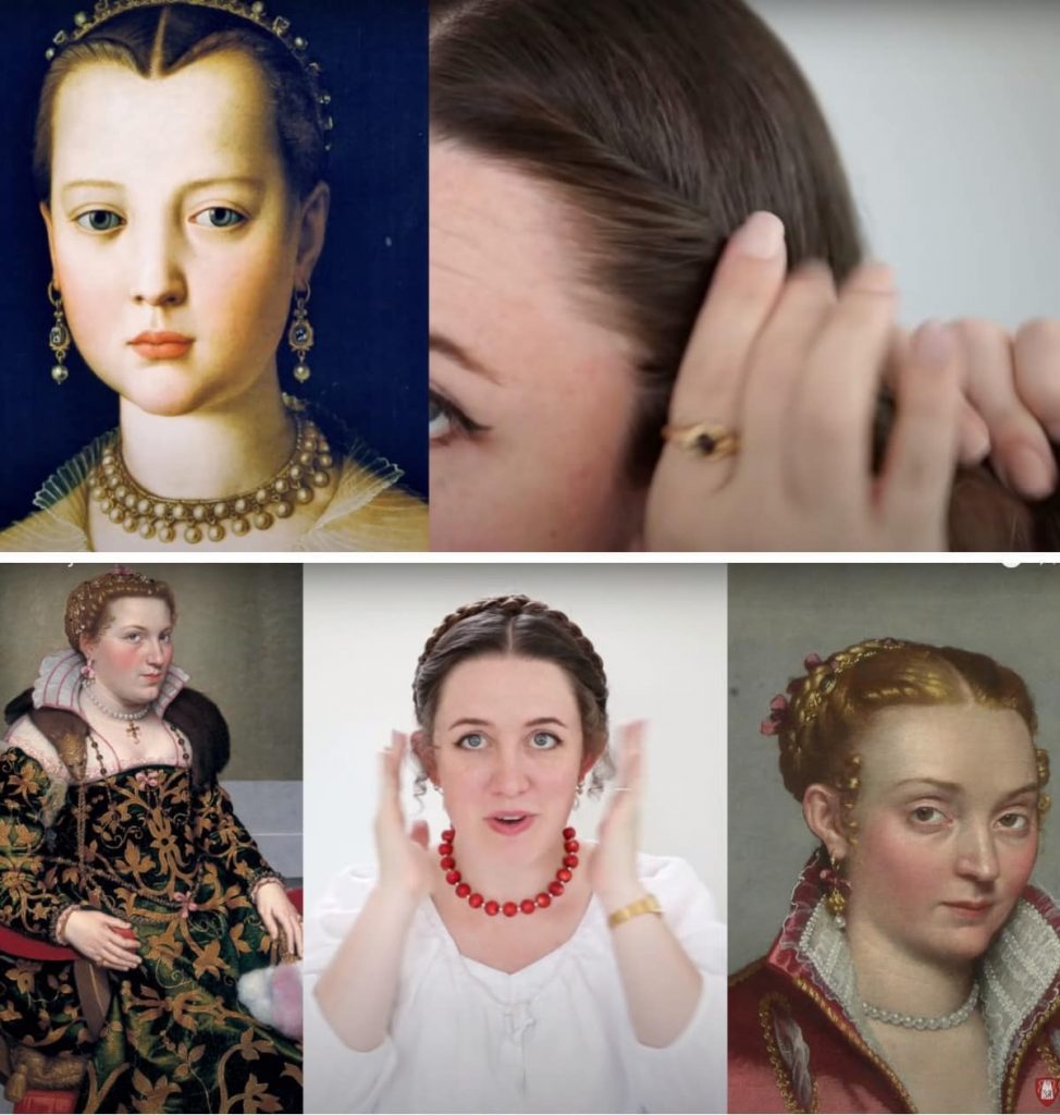 Морган показала, как менялись женские причёски на протяжении 500 лет