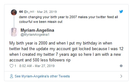 После флешмоба в Twitter со сменой даты рождения, множество аккаунтов были заблокированы